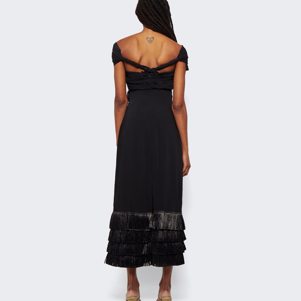 JOHANNA ORTIZ
Little Black Dress Fringed Ankle Dress - Picture 3 of 5